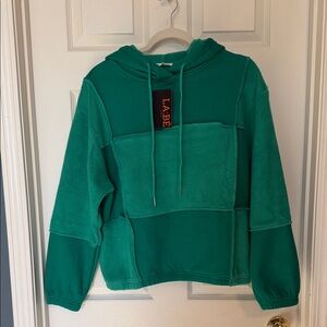 Vibrant Green Hooded Sweatshirt